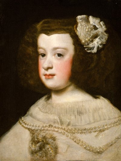 Mária Teréz, Spanyolország Infanta, 17. század közepe. alkotó: Workshop of Diego Rodríguez de Silva