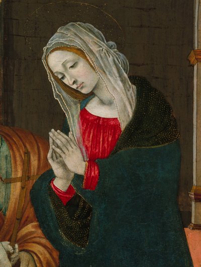 A Születés Szűza, valószínűleg kb. 1500. alkotó: Workshop of Filippino Lippi