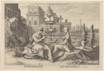 Juno Beroe formájában, Figyelmeztetés Semele alkotó: Workshop of Hendrick Goltzius, after Hendrick Goltzius
