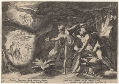 Jupiter és Io alkotó: Workshop of Hendrick Goltzius, after Hendrick Goltzius
