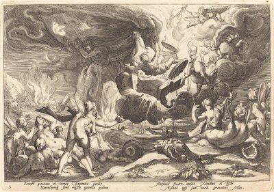 Phaeton bukása alkotó: Workshop of Hendrick Goltzius, after Hendrick Goltzius