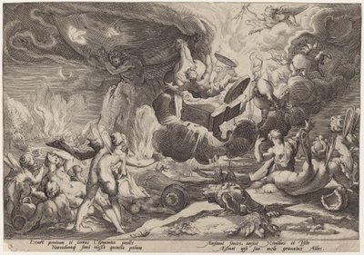 Phaeton bukása alkotó: Workshop of Hendrick Goltzius, after Hendrick Goltzius