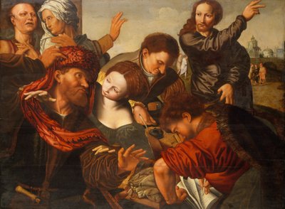 Máté elhívása. alkotó: Workshop of Jan Sanders van Hemessen