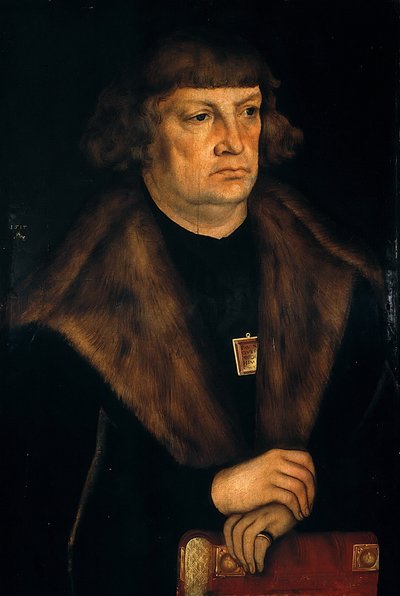 Német: Bildnis eines Bürgermeisters von Weißenfels Egy weißenfelsi polgármester portréja alkotó: workshop of Lucas Cranach the Elder