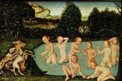 Német: Diana und Aktäon Diana és Actaeon alkotó: workshop of Lucas Cranach the Elder