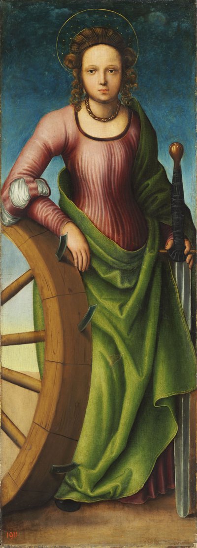 Németül: Die Hl. Katharina Alexandriai Szent Katalin alkotó: workshop of Lucas Cranach the Elder