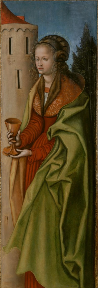 Németül: Hl. Barbara St Barbara alkotó: workshop of Lucas Cranach the Elder