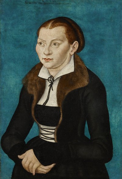 Német: Katharina von Bora, mint fél alak balra Katharina of Bora alkotó: workshop of Lucas Cranach the Elder