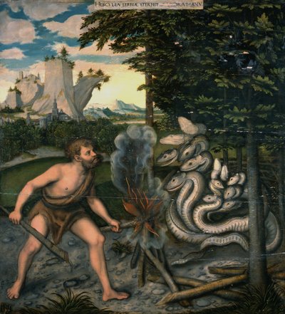 Herkules és a hidra alkotó: workshop of Lucas Cranach the Elder
