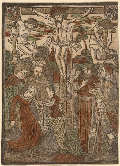 A keresztre feszítés alkotó: Workshop of Master of Jesus in Bethany