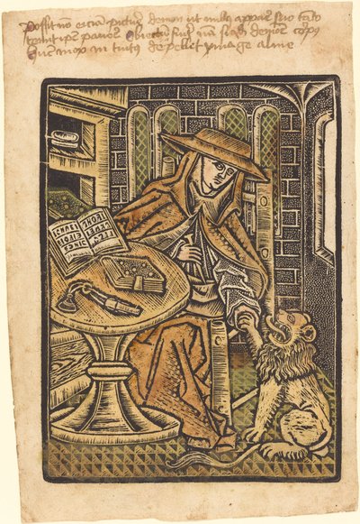 Szent Jeromos alkotó: Workshop of Master of the Aachen Madonna