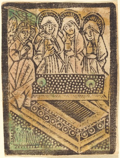 A három Mária a sírnál alkotó: Workshop of Master of the Aachen Madonna