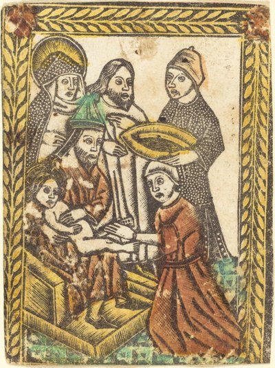 A körülmetélés alkotó: Workshop of Master of the Borders with
