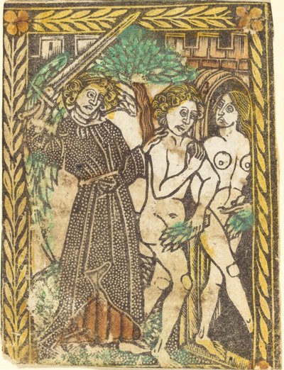 Kiűzetés az Édenkertből alkotó: Workshop of Master of the Borders with