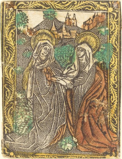 A Látogatás alkotó: Workshop of Master of the Borders with