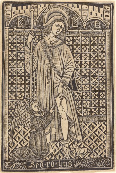 Saint-Roche alkotó: Workshop of Master of the Cologne Arms