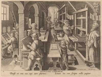 Könyvek nyomtatása alkotó: Workshop of Philip Galle after Jan van der Straet