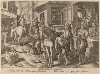 Staphae, Sive Stapedes (kengyelek vagy lábtámaszok) alkotó: Workshop of Philip Galle after Jan van der Straet