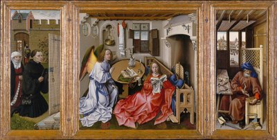A Mérode-oltárkép (Az Annunciációs Triptichon) alkotó: Workshop of Robert Campin
