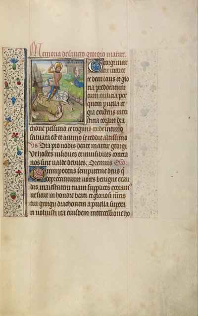 Szent György és a sárkány alkotó: Workshop of Willem Vrelant
