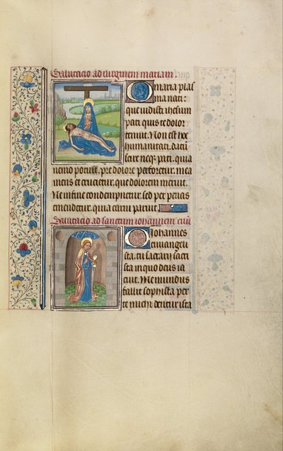 A Pietà; Szent János evangélista alkotó: Workshop of Willem Vrelant