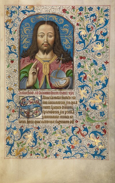 A Világ Megváltója alkotó: Workshop of Willem Vrelant