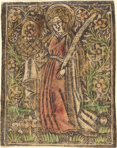 Szent Dorottya, c. 1480. alkotó: Workshop of the Master of the