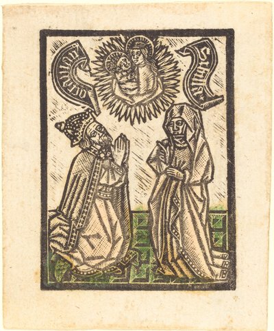 Octavianus császár és a Szibilla, Kr. e. 1480. alkotó: Workshop of the Master of the