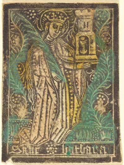 Szent Borbála, 14601480. alkotó: Workshop of the Master of the