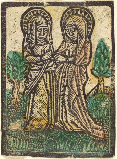 A látogatás, 14601480. alkotó: Workshop of the Master of the