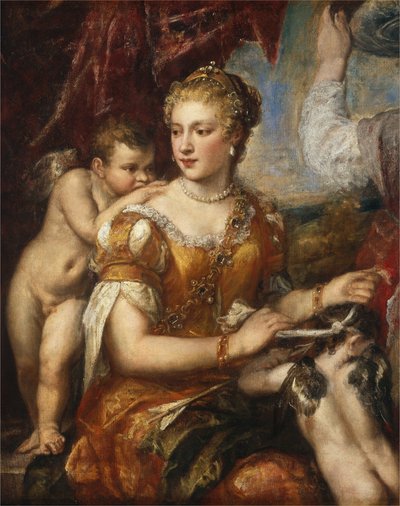Vénusz Szemkötő Ámor alkotó: Workshop or Follower of Titian