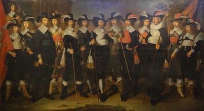 Herbertsz Herman ezredes századának tisztjei és gárdistái. alkotó: Wouter Crabeth II