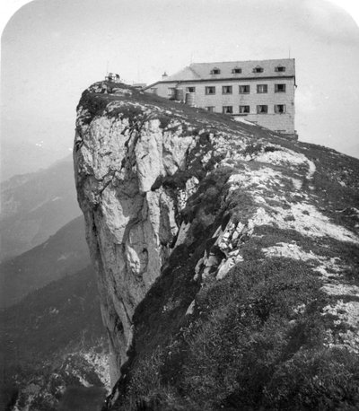 Szálloda a Schafberg-hegy tetején, Salzkammergut, Ausztria, 1900-as évek. alkotó: Wurthle and Sons