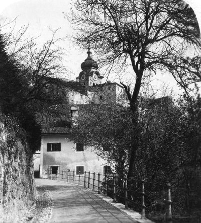 Nonnbergi apátság, Salzburg, Ausztria, 1900-as évek. alkotó: Wurthle and Sons