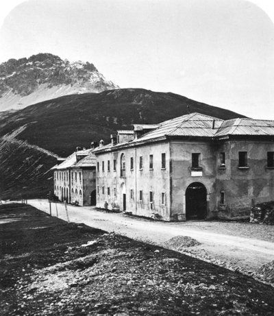 Santa Maria, az Umbrail-hágóban, Tirol, 1900-as évek. alkotó: Wurthle and Sons