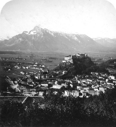 A Kapuzinerberg, Salzburg, Ausztria, 1900 körül alkotó: Wurthle and Sons