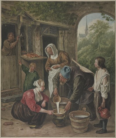 A tejárusnő alkotó: Wybrand Hendriks