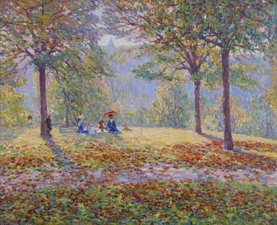 Piknik (olaj, vászon) alkotó: Wynford Dewhurst