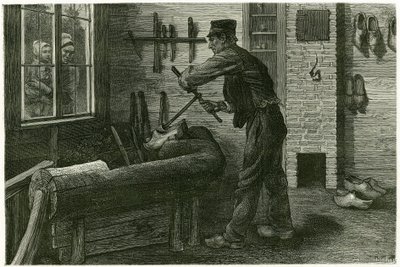 A terneuzeni szabotőr megalapította, megnagyobbítja és tömbök segítségével kiásja a fát. X.Mellery metszete a természet után a „Belgium” történet illusztrálására, 1888-ban, Camille Lemonnier (1844-1913), művészeti kritikus és író. Megjelent a To alkotó: Xavier Mellery