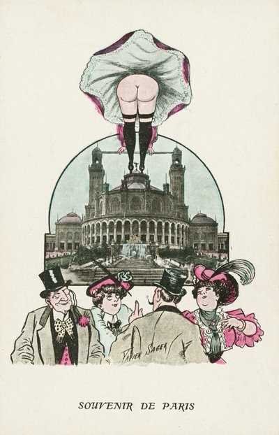 Párizsi szuvenír (színes litó) alkotó: Xavier Sager