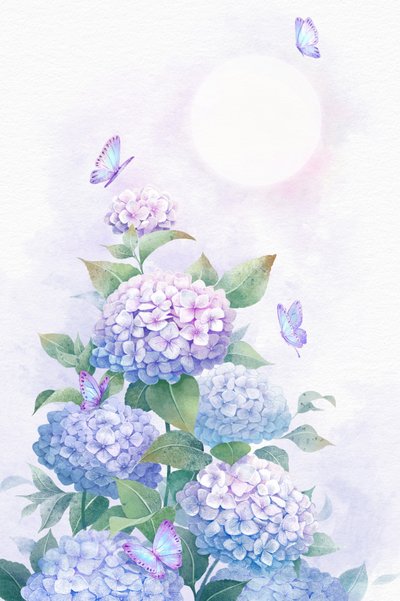 Holdfényes hortenzia-kert alkotó: Xuan Thai