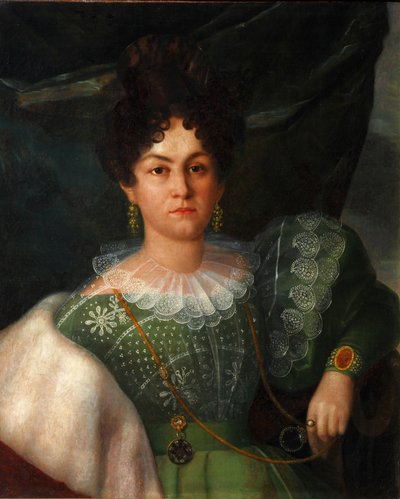 Anna Boriszovna Bakunyina portréja 1802-1835, 1832 alkotó: Yakov Streshnev