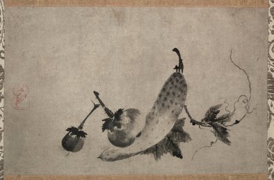 Uborka és padlizsán, 1500-as évek. alkotó: Yamada Doan