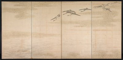 Liba, nád és víz, 1800-as évek. alkotó: Yamamoto Baiitsu