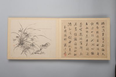 Kifinomult elegancia a négy évszakban Shiji seiga, Virágfestmények albuma, 1844. alkotó: Yamamoto Baiitsu