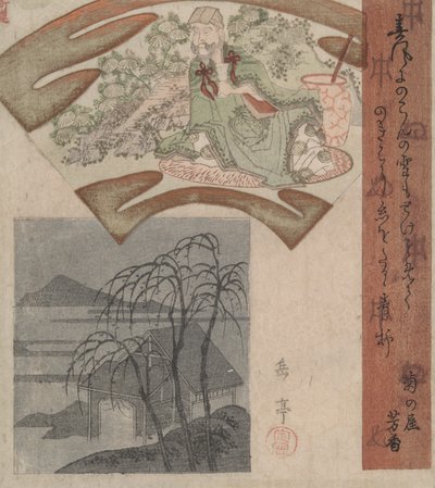 Tao Yuanming és a kunyhó – Három fűz alkotó: Yashima Gakutei