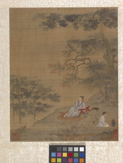 Album Garden Scene (tinta papíron) alkotó: Ying Qiu