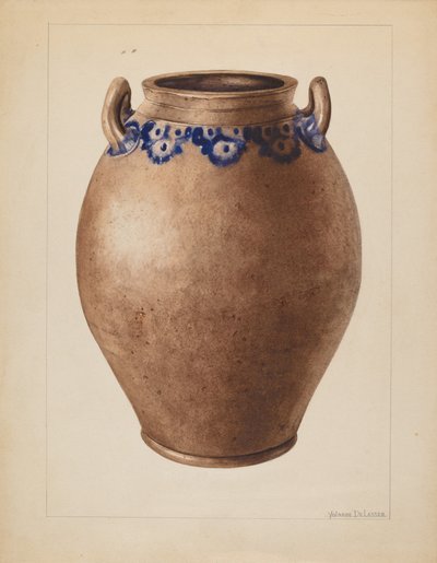 Crock, c. 1937. alkotó: Yolande Delasser
