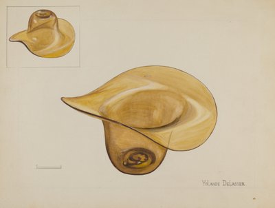 Üvegkalap, c. 1936. alkotó: Yolande Delasser