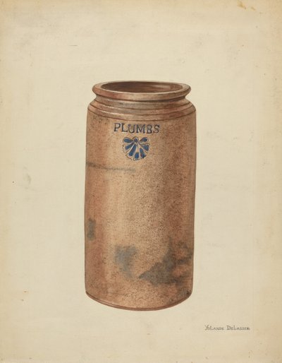 Preserve Jar, c. 1953. alkotó: Yolande Delasser